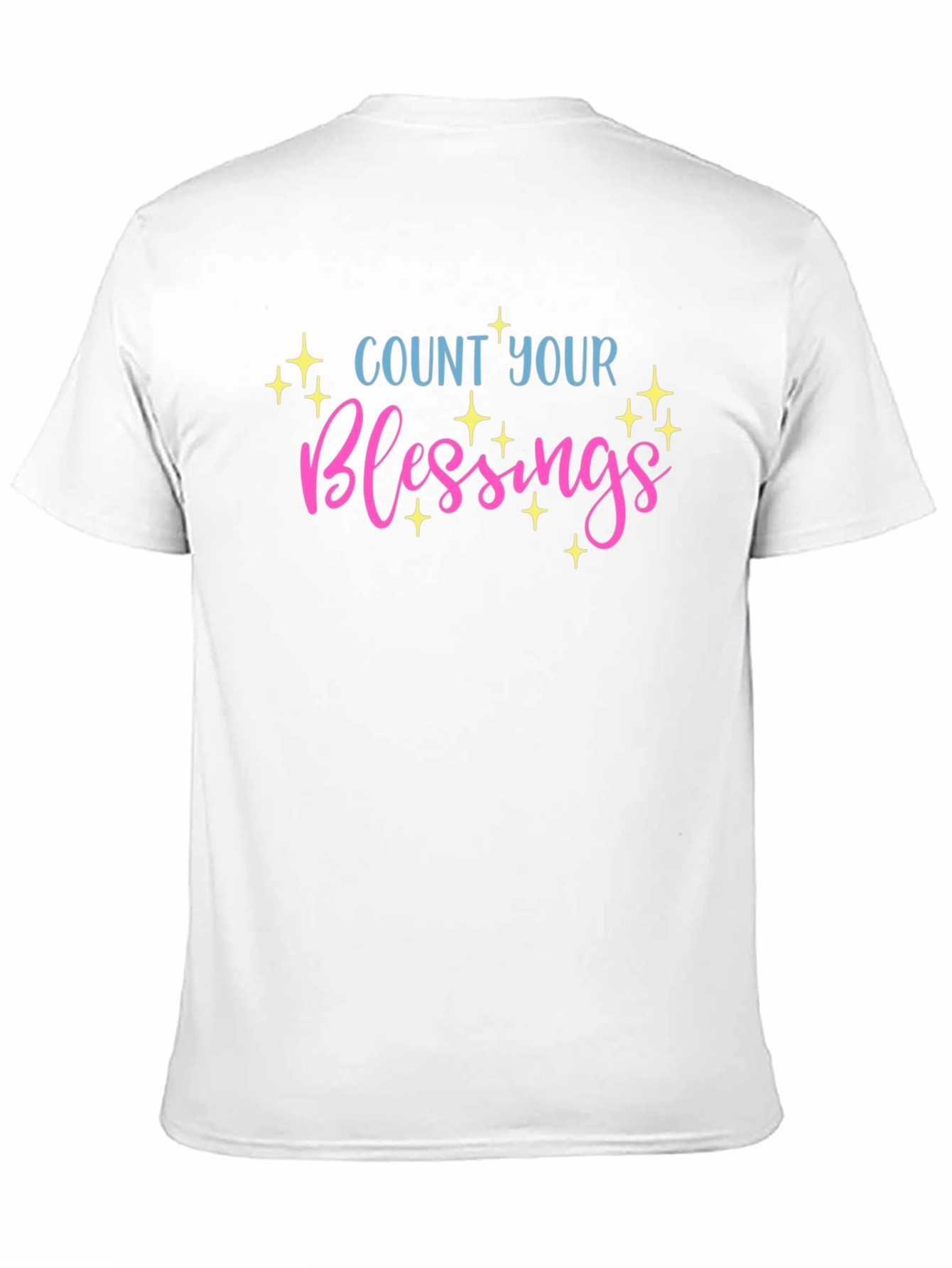 Count Your Blessings Graphic T-Shirt - Black