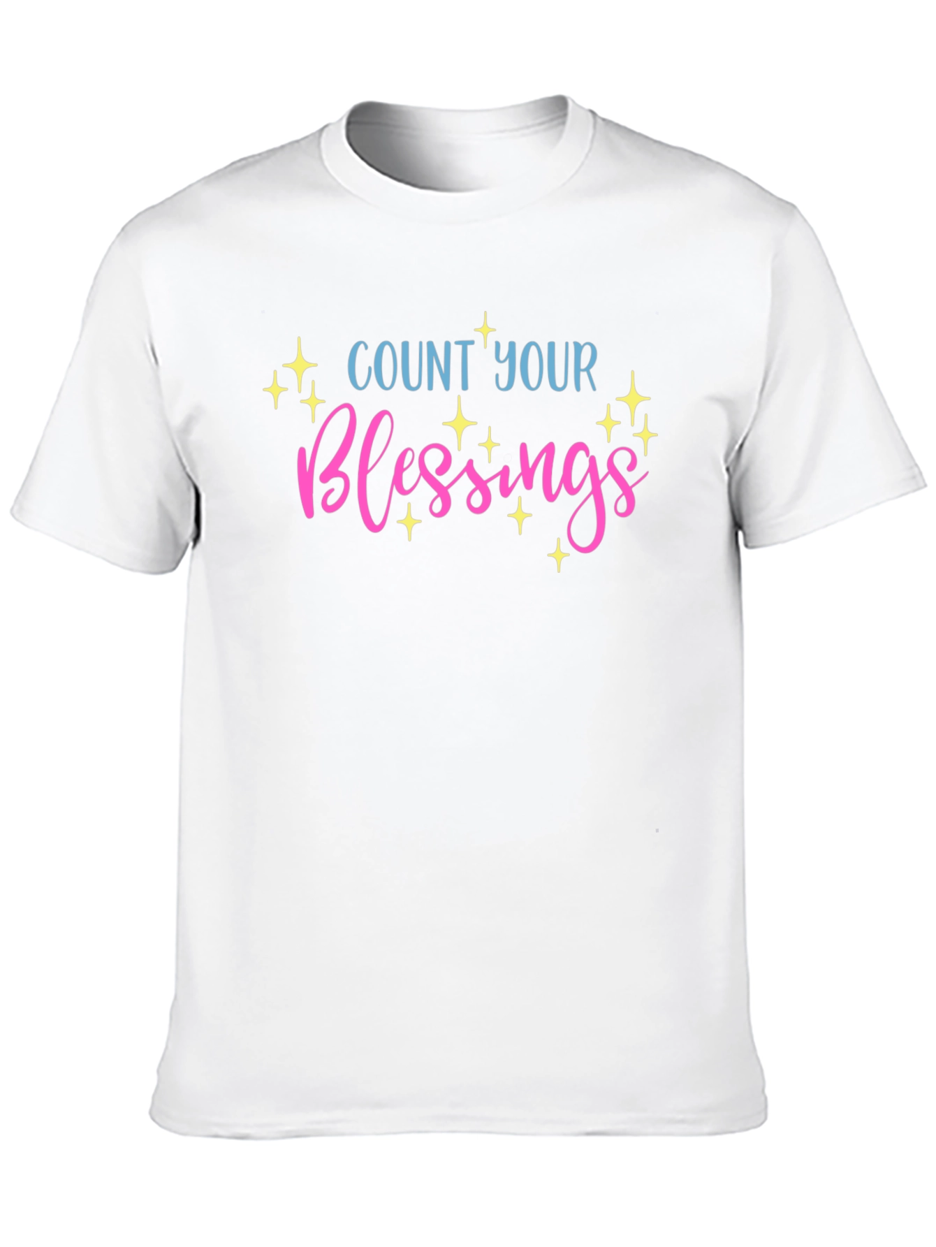 Count Your Blessings Graphic T-Shirt - Black