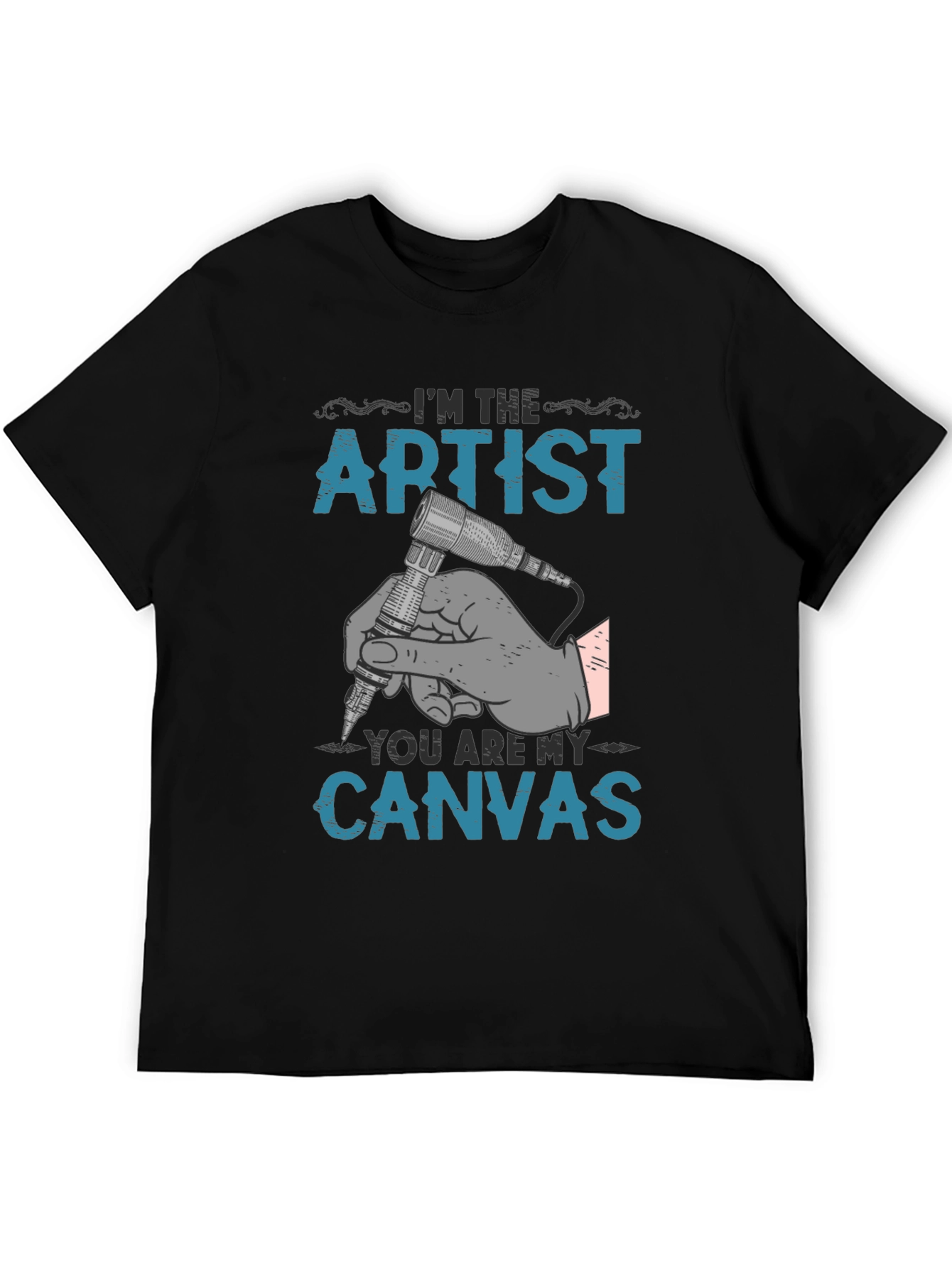 Artist Canvas T-Shirt - Tattoo Design