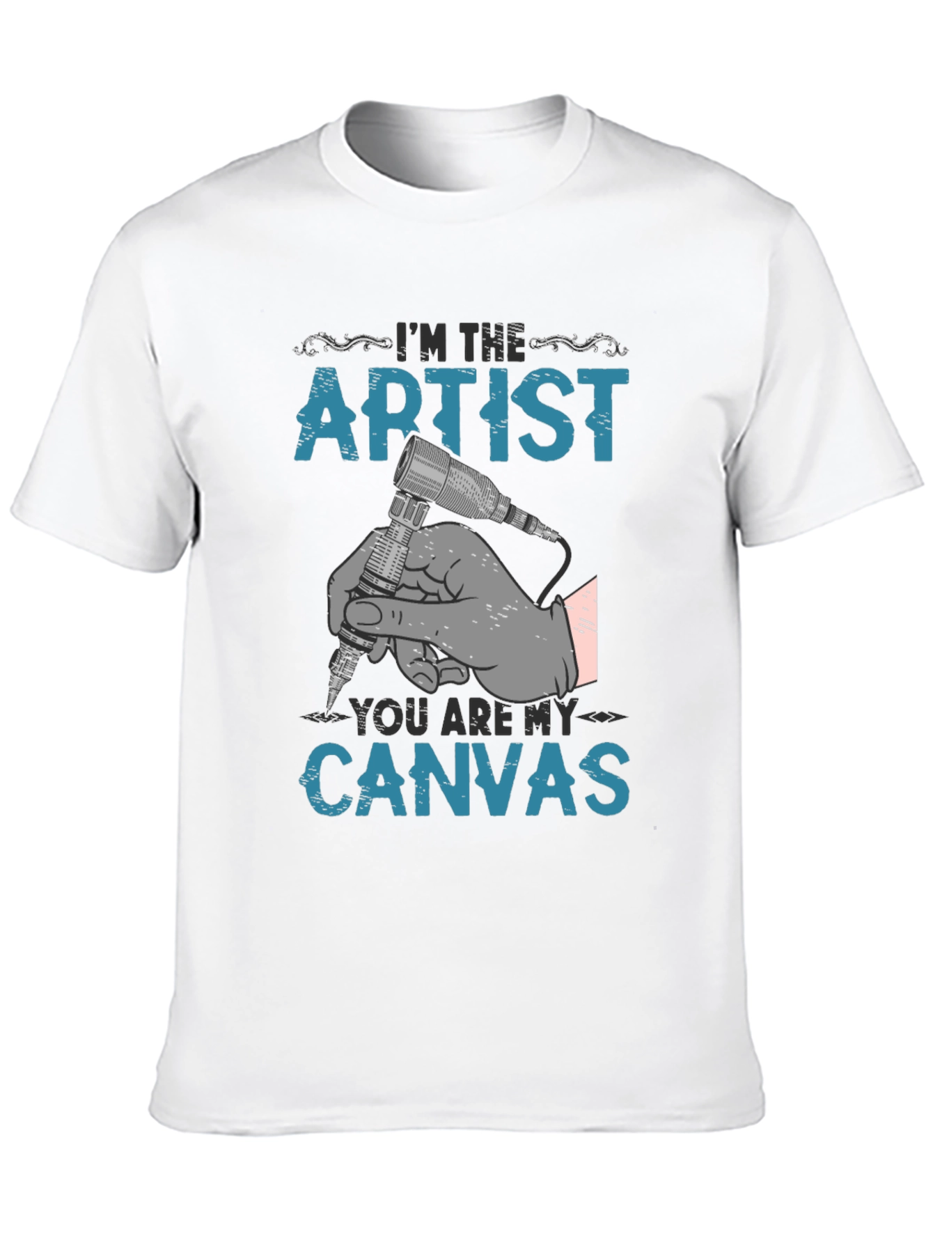 Artist Canvas T-Shirt - Tattoo Design