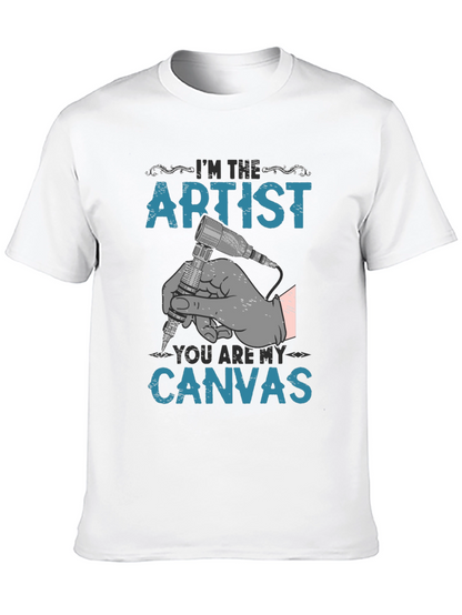 Artist Canvas T-Shirt - Tattoo Design