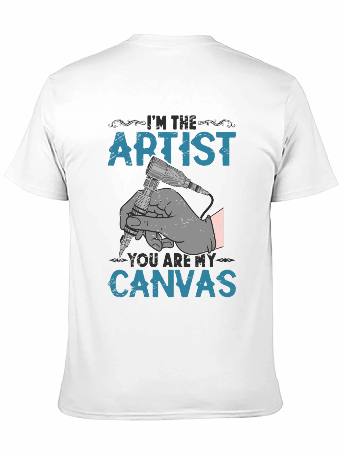 Artist Canvas T-Shirt - Tattoo Design