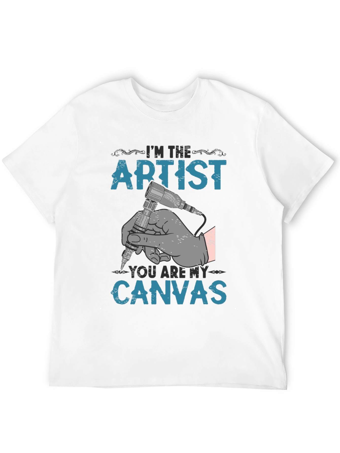 Artist Canvas T-Shirt - Tattoo Design