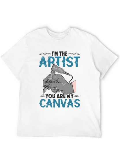 Artist Canvas T-Shirt - Tattoo Design