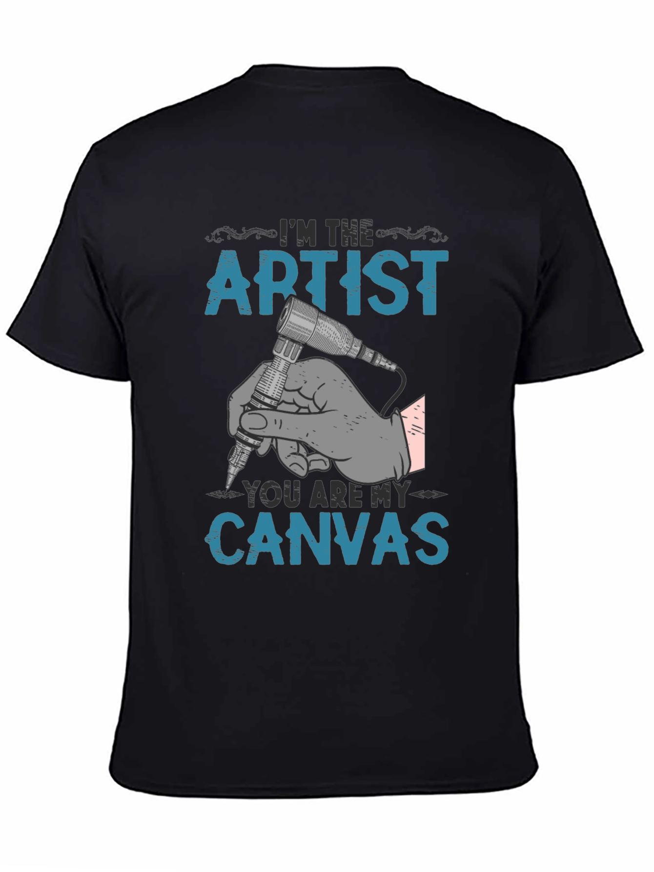 Artist Canvas T-Shirt - Tattoo Design