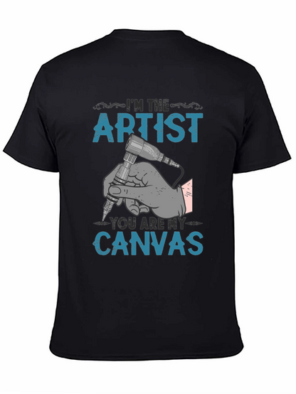 Artist Canvas T-Shirt - Tattoo Design