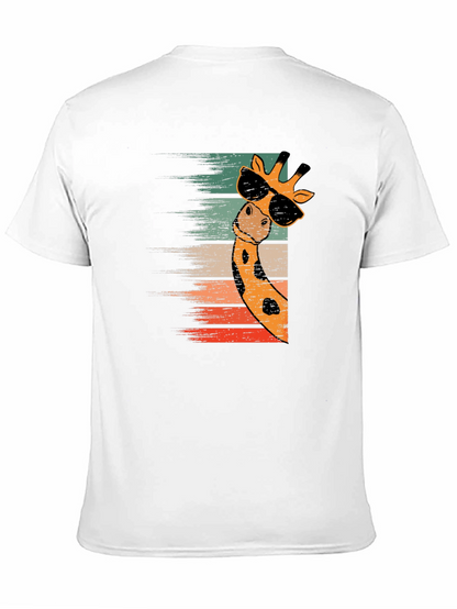 Cool Giraffe Retro Style T-Shirt