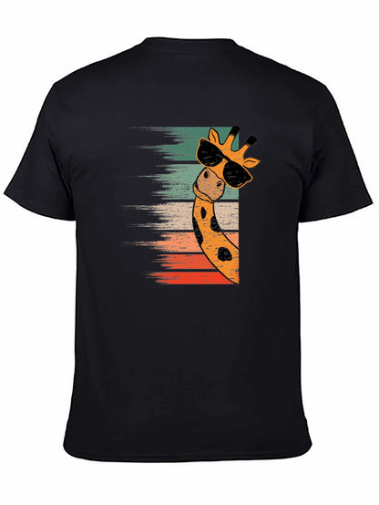 Cool Giraffe Retro Style T-Shirt