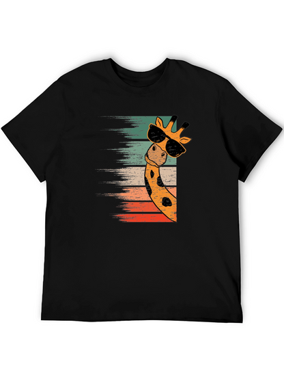 Cool Giraffe Retro Style T-Shirt