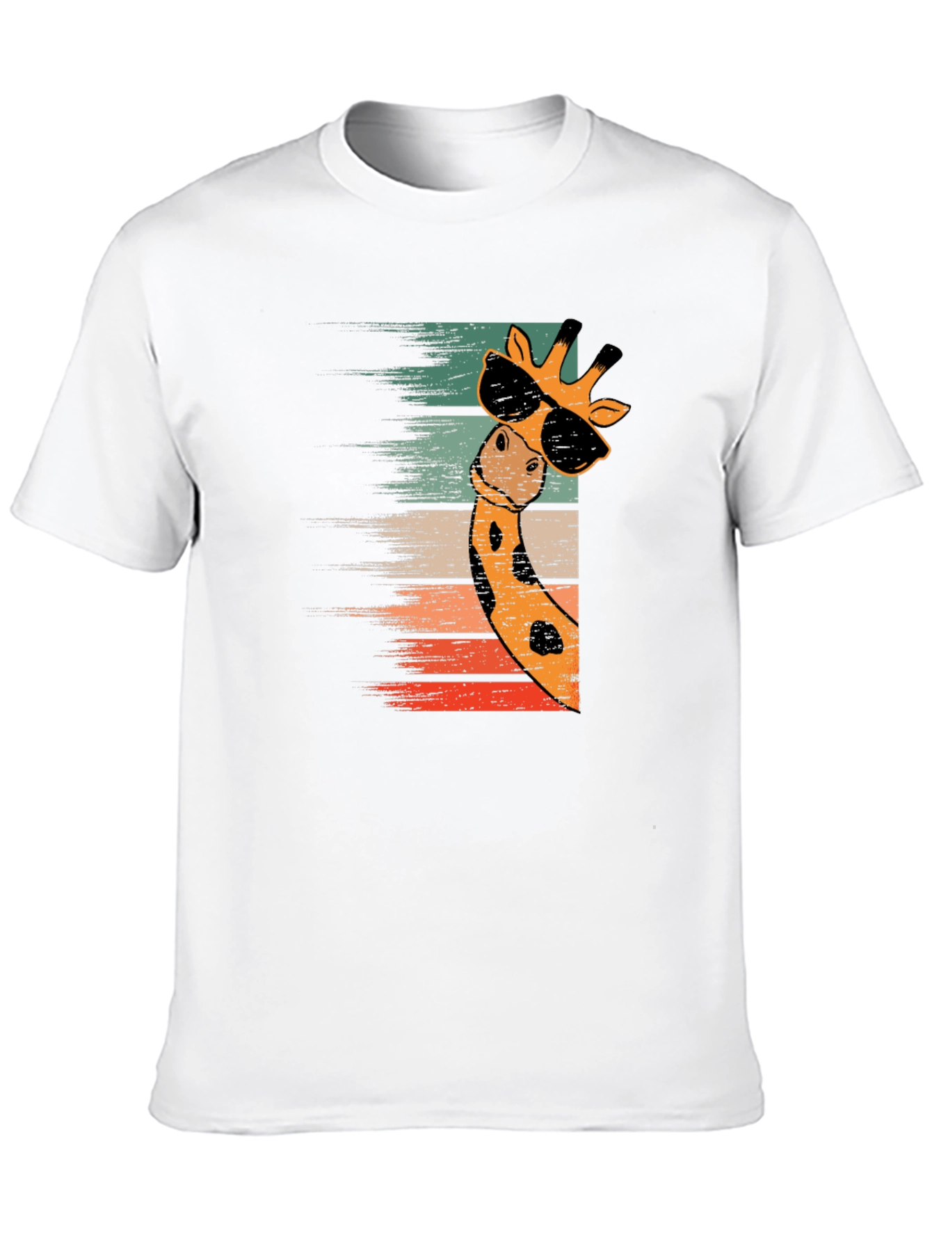 Cool Giraffe Retro Style T-Shirt