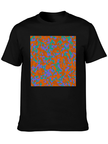 Camouflage Pattern Black T-Shirt