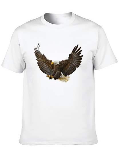 Bald Eagle Graphic T-Shirt - Mens Black Tee