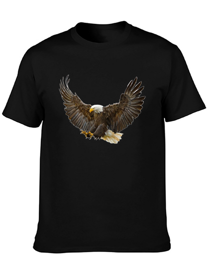 Bald Eagle Graphic T-Shirt - Mens Black Tee