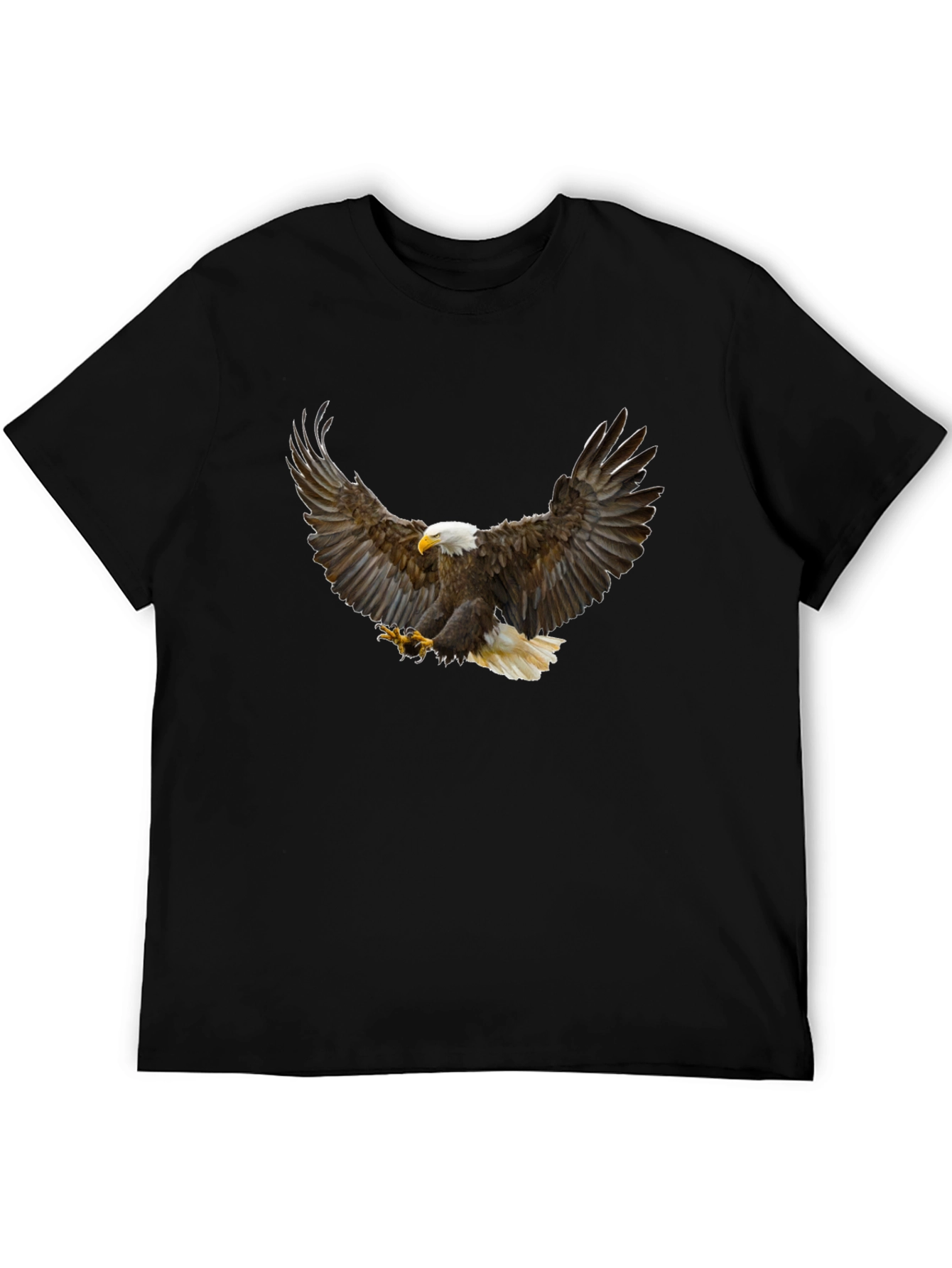 Bald Eagle Graphic T-Shirt - Mens Black Tee