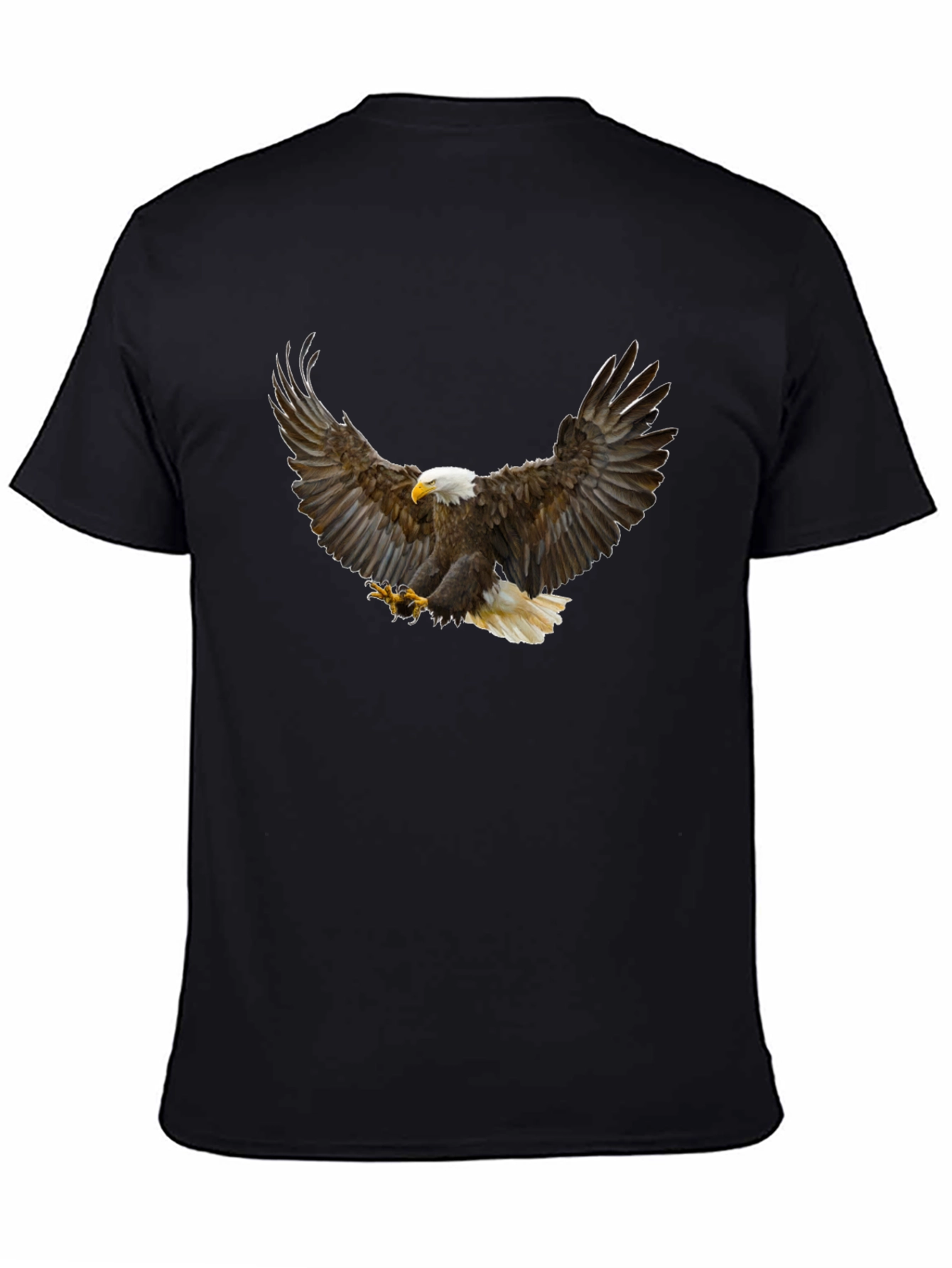 Bald Eagle Graphic T-Shirt - Mens Black Tee