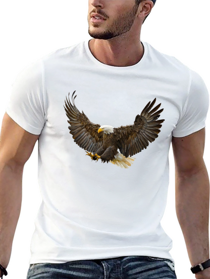 Bald Eagle Graphic T-Shirt - Mens Black Tee