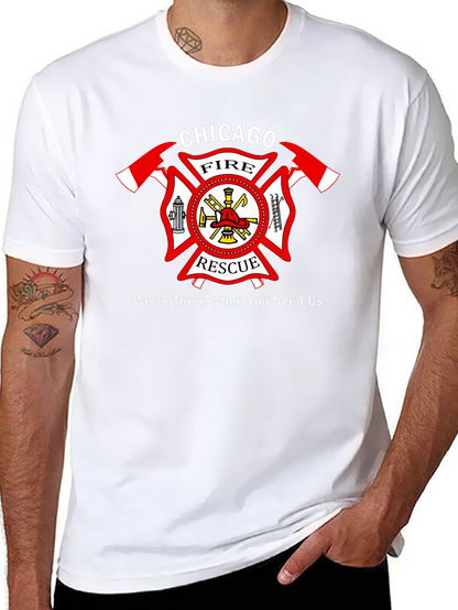 Chicago Fire Rescue Black T-Shirt