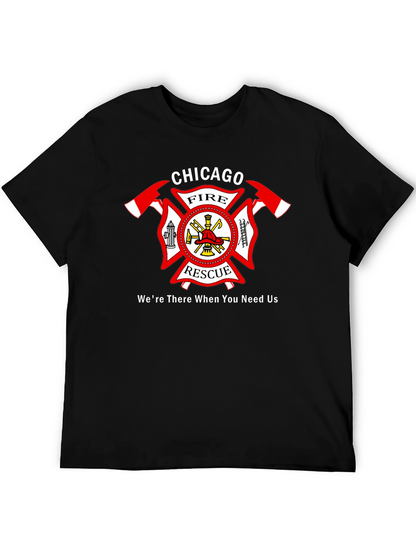 Chicago Fire Rescue Black T-Shirt