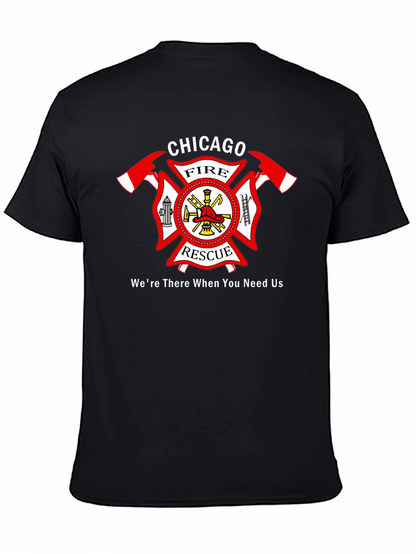 Chicago Fire Rescue Black T-Shirt