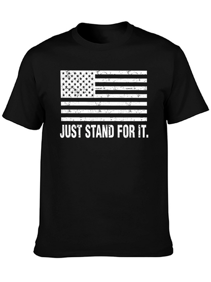 Just Stand For It American Flag T-Shirt