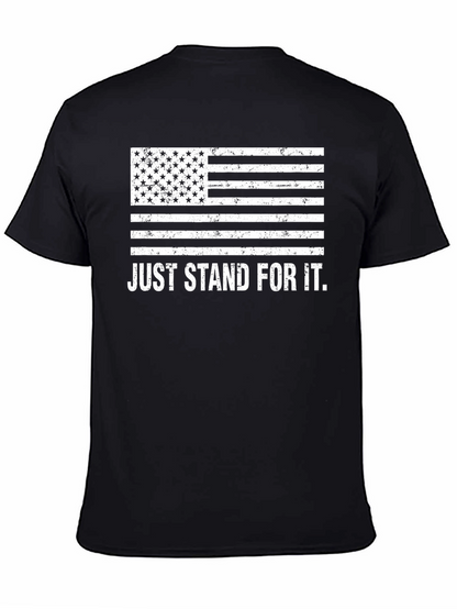 Just Stand For It American Flag T-Shirt