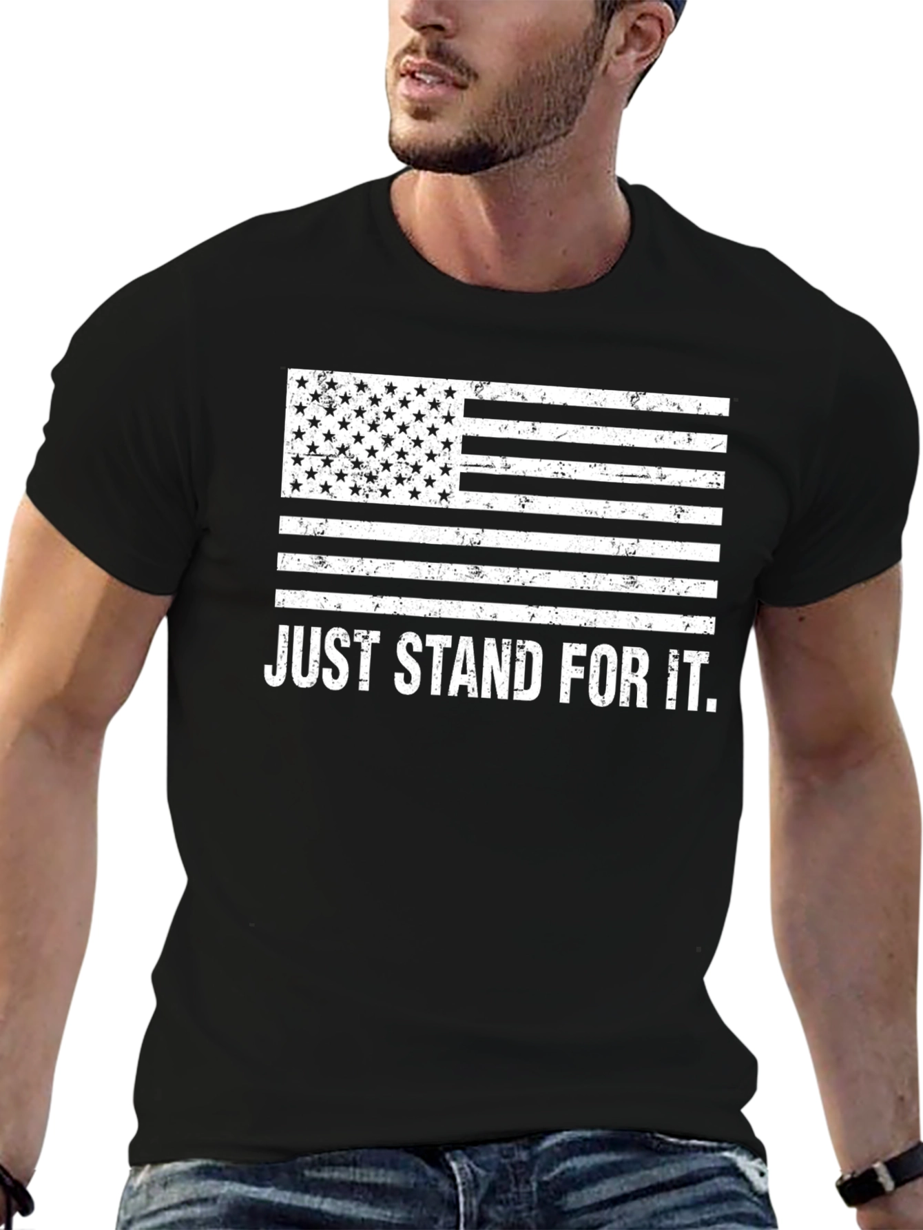 Just Stand For It American Flag T-Shirt