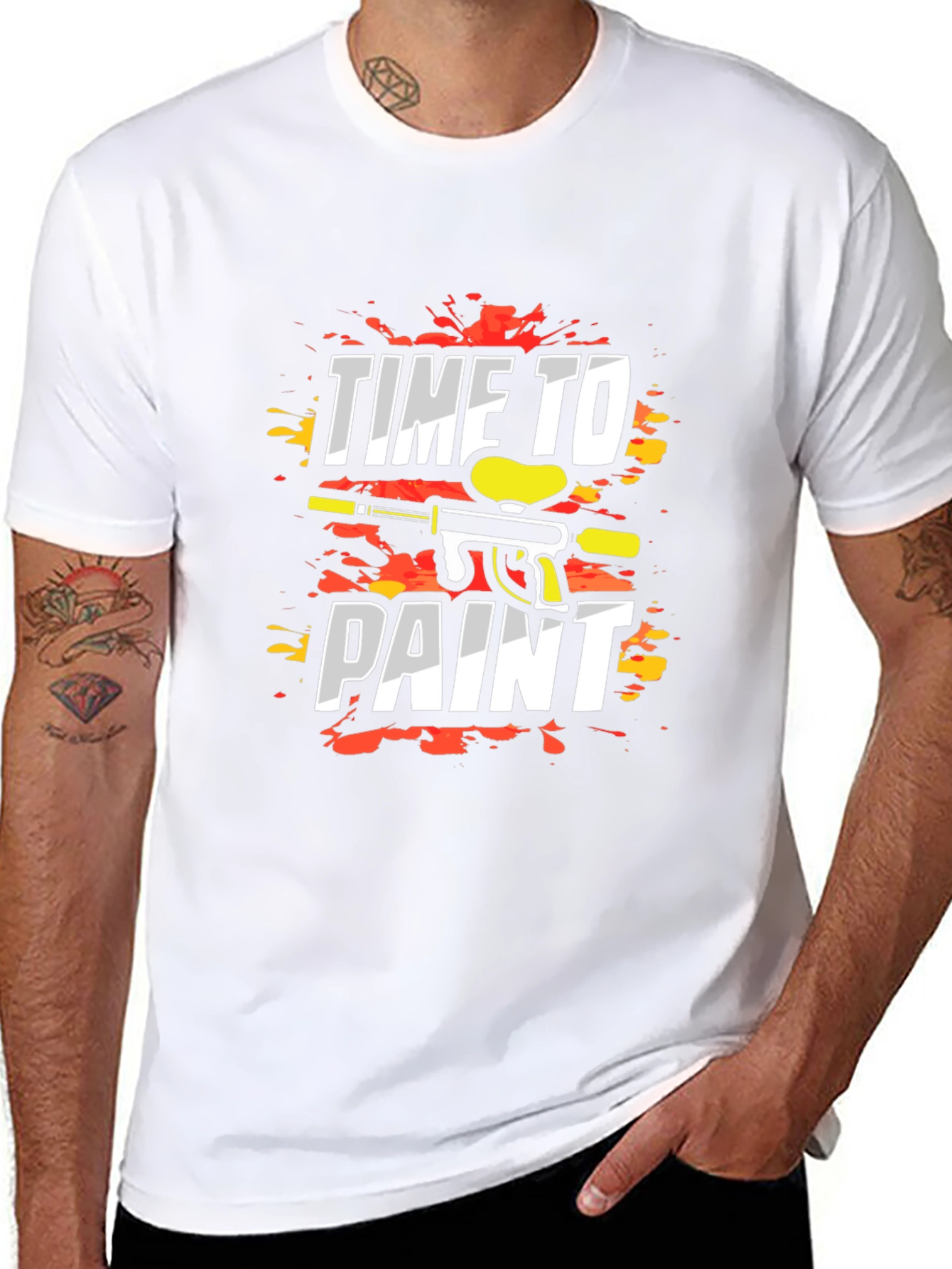Time to Paint T-Shirt - Paintball Design