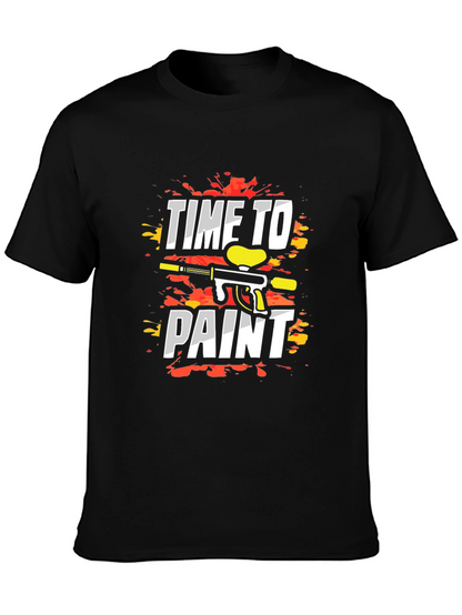 Time to Paint T-Shirt - Paintball Design