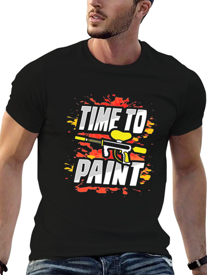 Time to Paint T-Shirt - Paintball Design