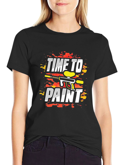 Time to Paint T-Shirt - Paintball Design