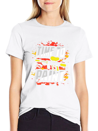 Time to Paint T-Shirt - Paintball Design