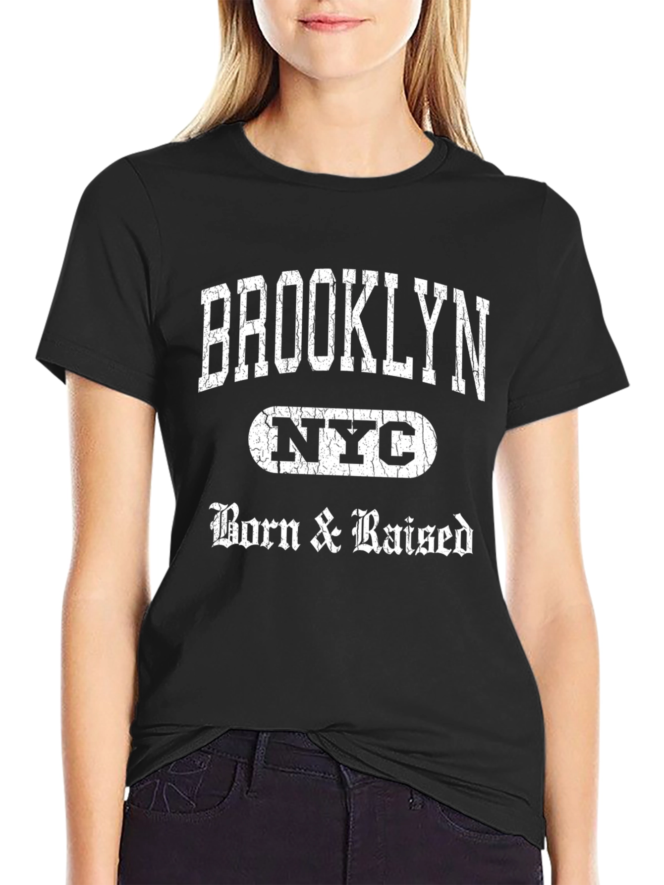 Brooklyn NYC Born & Raised Graphic T-Shirt