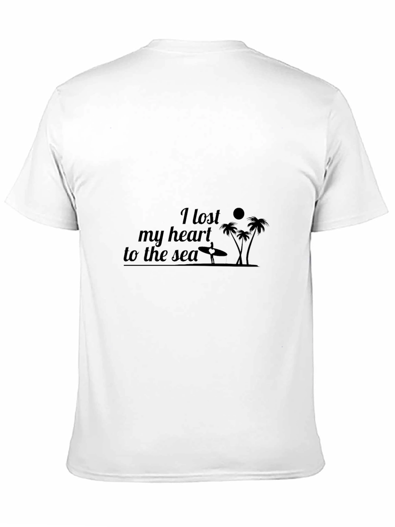 Lost My Heart to the Sea Black Graphic Tee