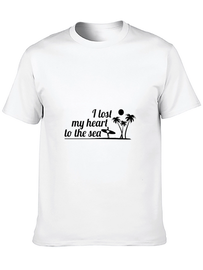Lost My Heart to the Sea Black Graphic Tee