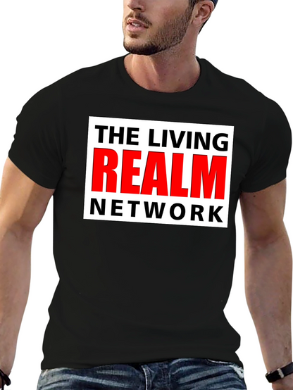 The Living Realm Network Black T-Shirt