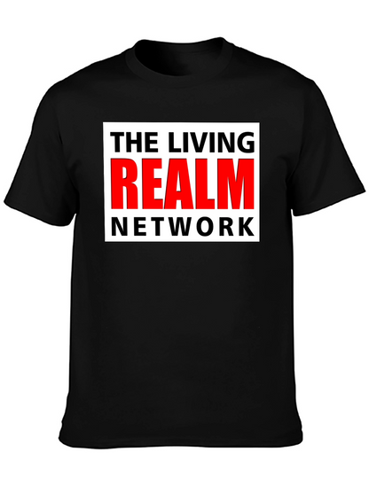 The Living Realm Network Black T-Shirt