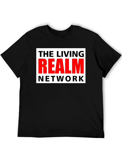The Living Realm Network Black T-Shirt