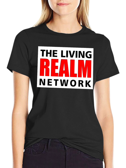 The Living Realm Network Black T-Shirt