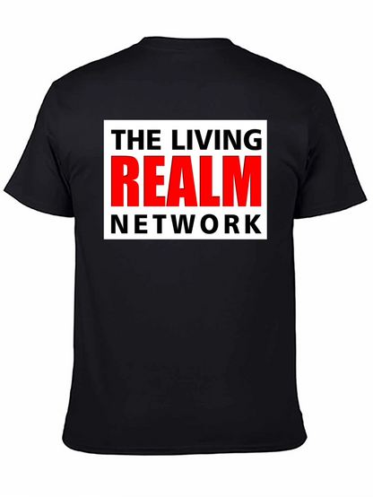 The Living Realm Network Black T-Shirt