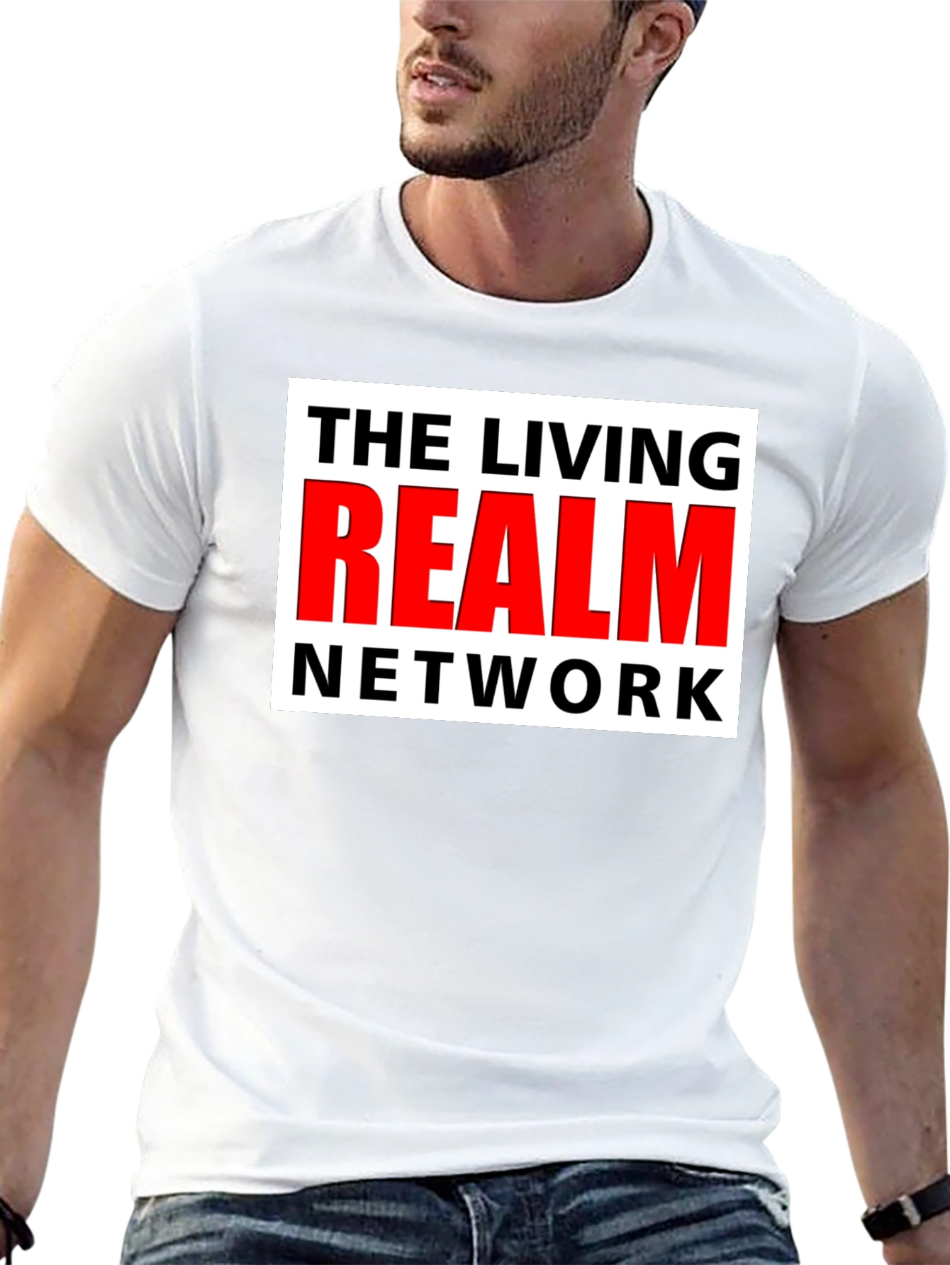 The Living Realm Network Black T-Shirt