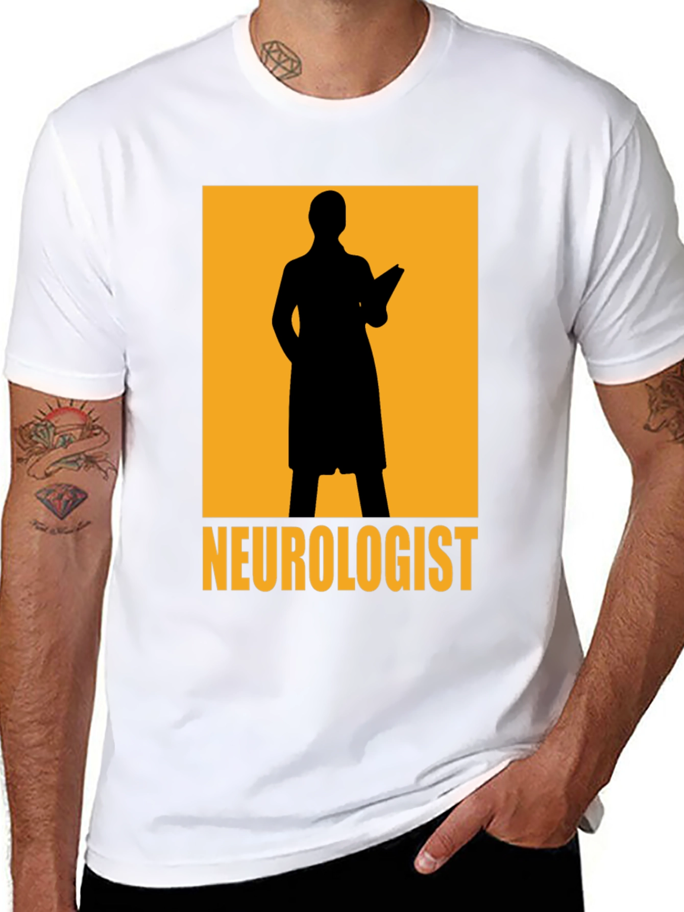 Neurologist Silhouette Graphic Tee