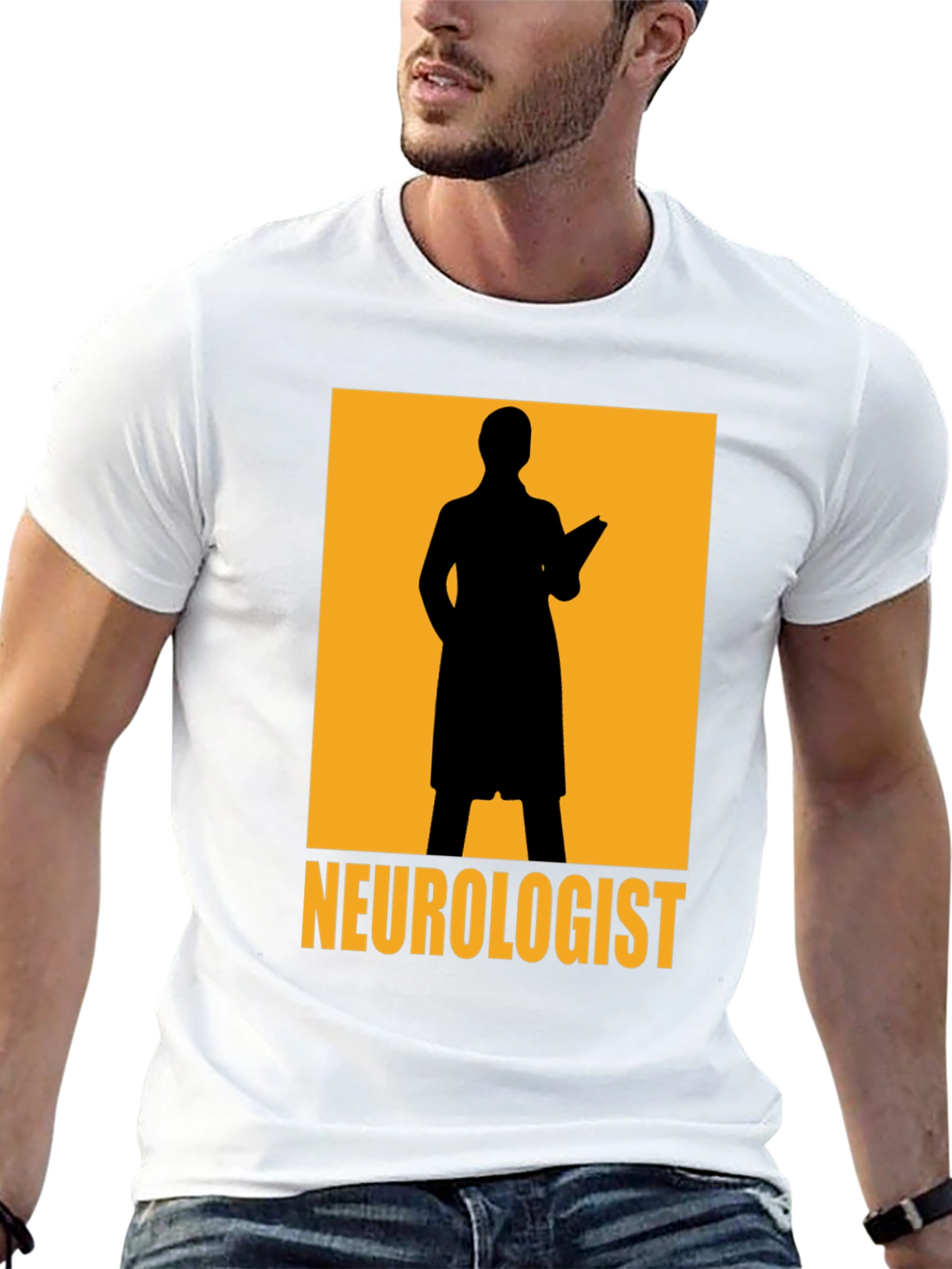 Neurologist Silhouette Graphic Tee