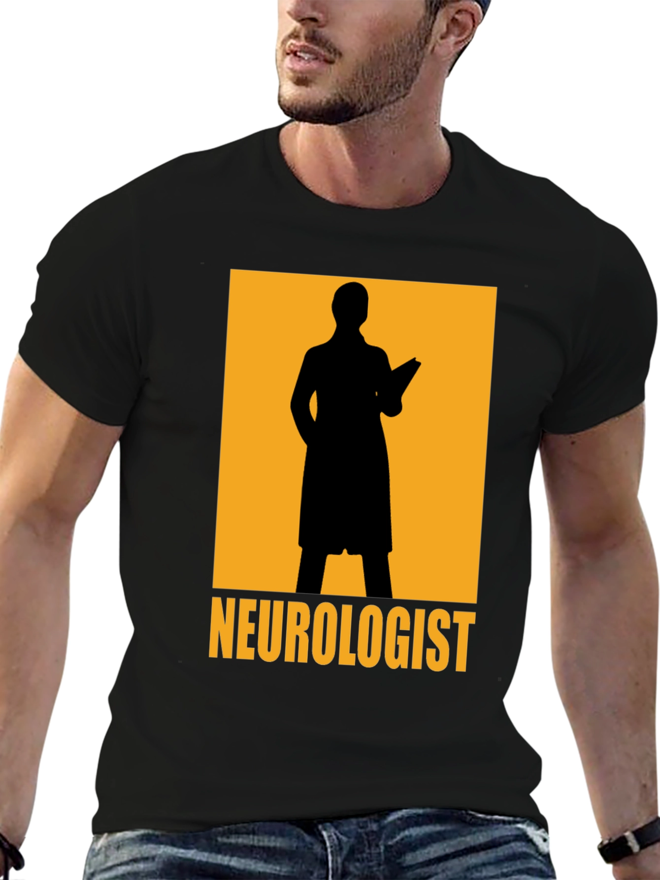 Neurologist Silhouette Graphic Tee