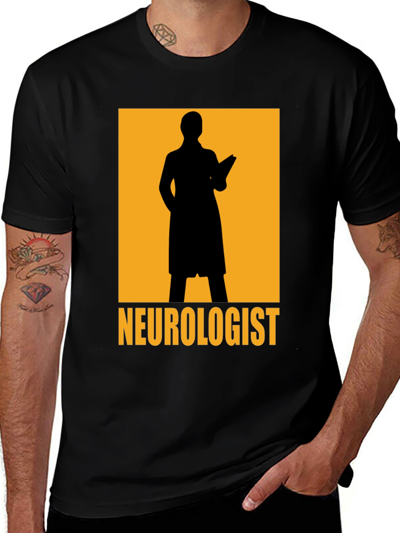 Neurologist Silhouette Graphic Tee