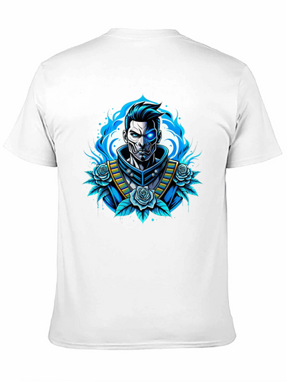 Cyberpunk Samurai T-Shirt - Futuristic Warrior Design