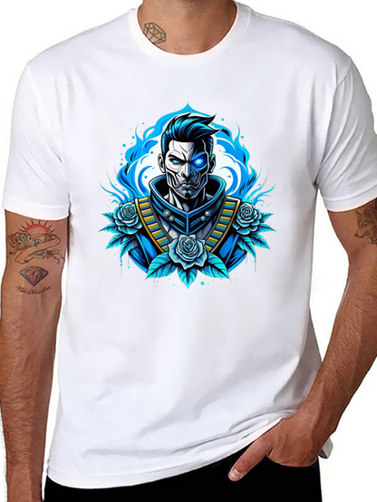 Cyberpunk Samurai T-Shirt - Futuristic Warrior Design