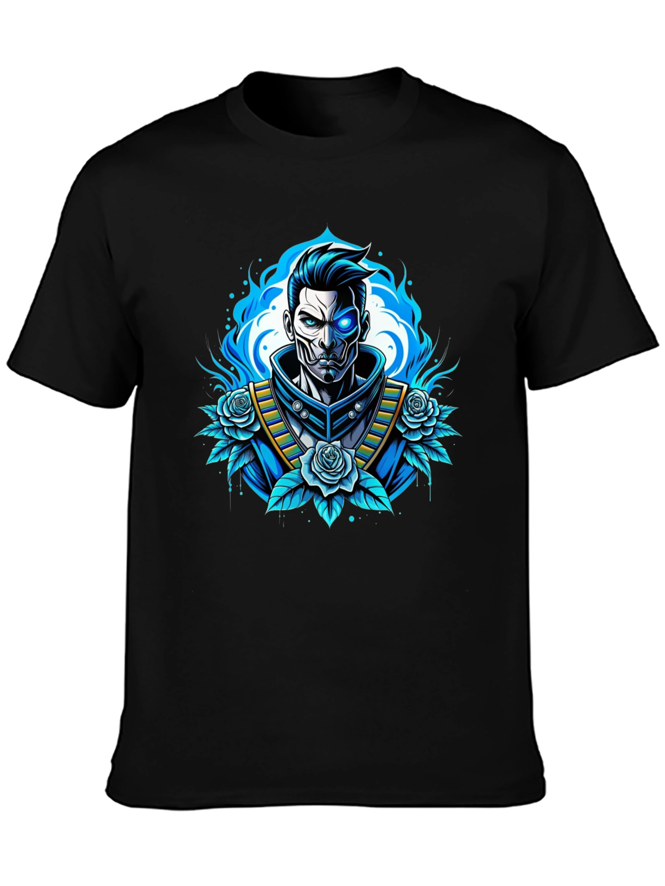 Cyberpunk Samurai T-Shirt - Futuristic Warrior Design