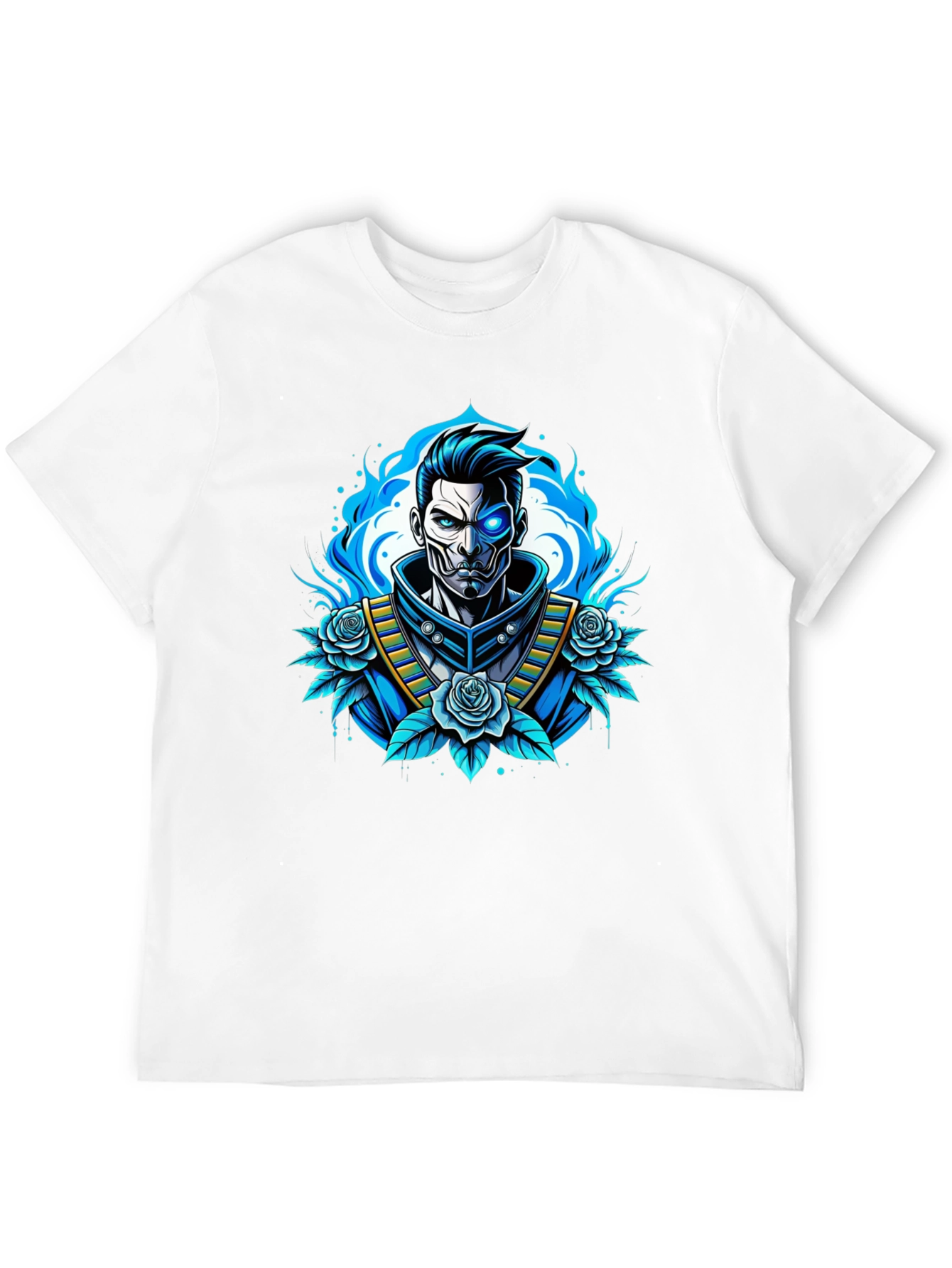 Cyberpunk Samurai T-Shirt - Futuristic Warrior Design