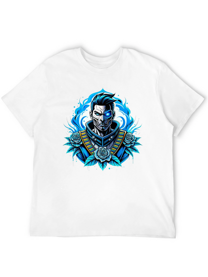 Cyberpunk Samurai T-Shirt - Futuristic Warrior Design