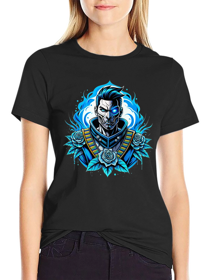 Cyberpunk Samurai T-Shirt - Futuristic Warrior Design
